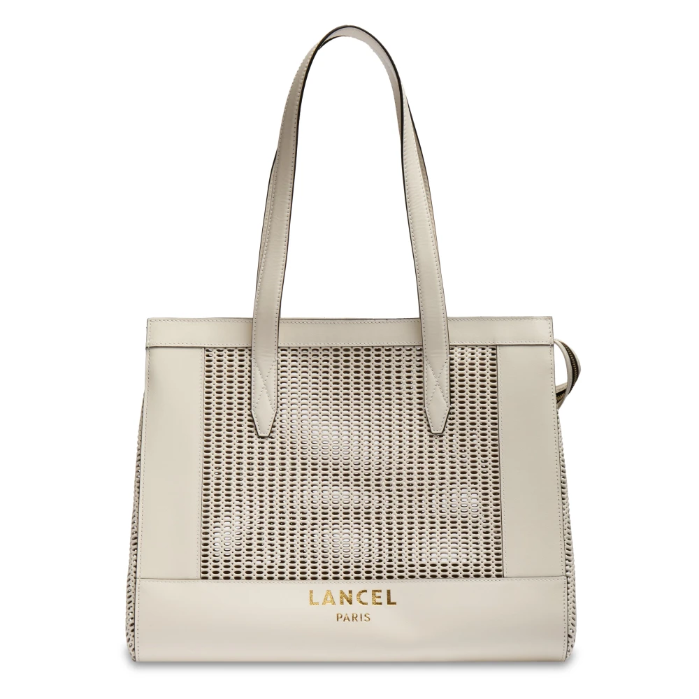 Lancel Women's White Cabas Zippe L Jour Animation Ajouree - Shopping Bags - One Size - Bags