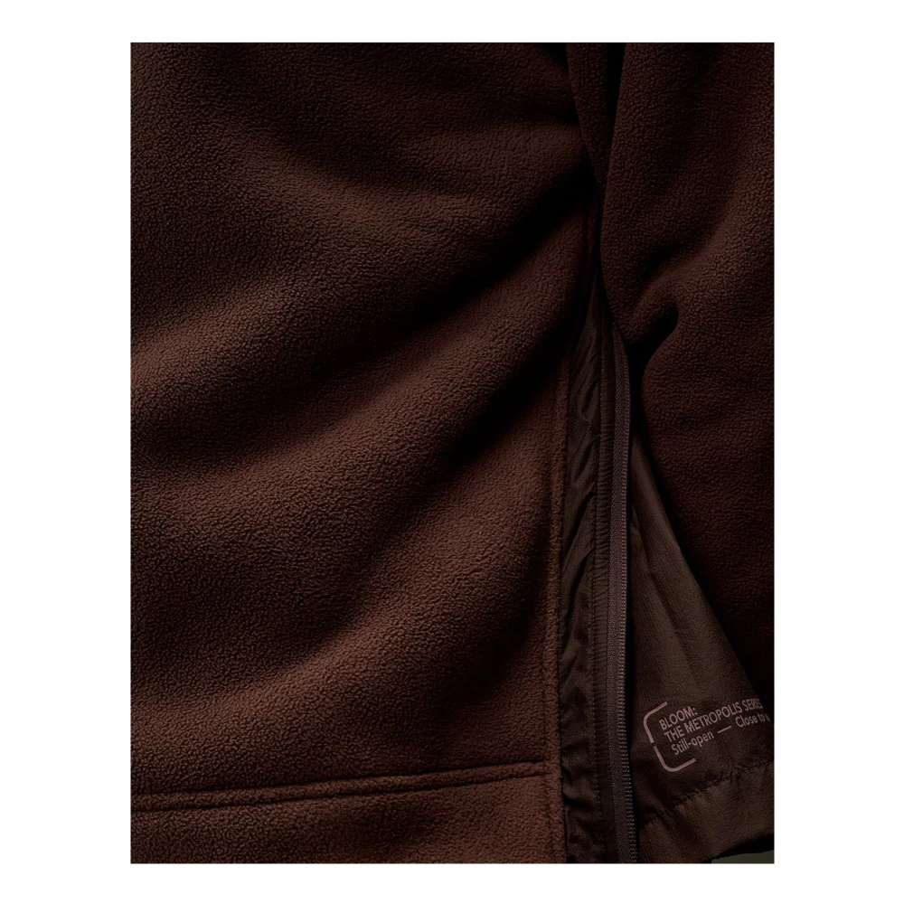C.P. Company Bruine Hoodie Polar Fleece Brown Heren
