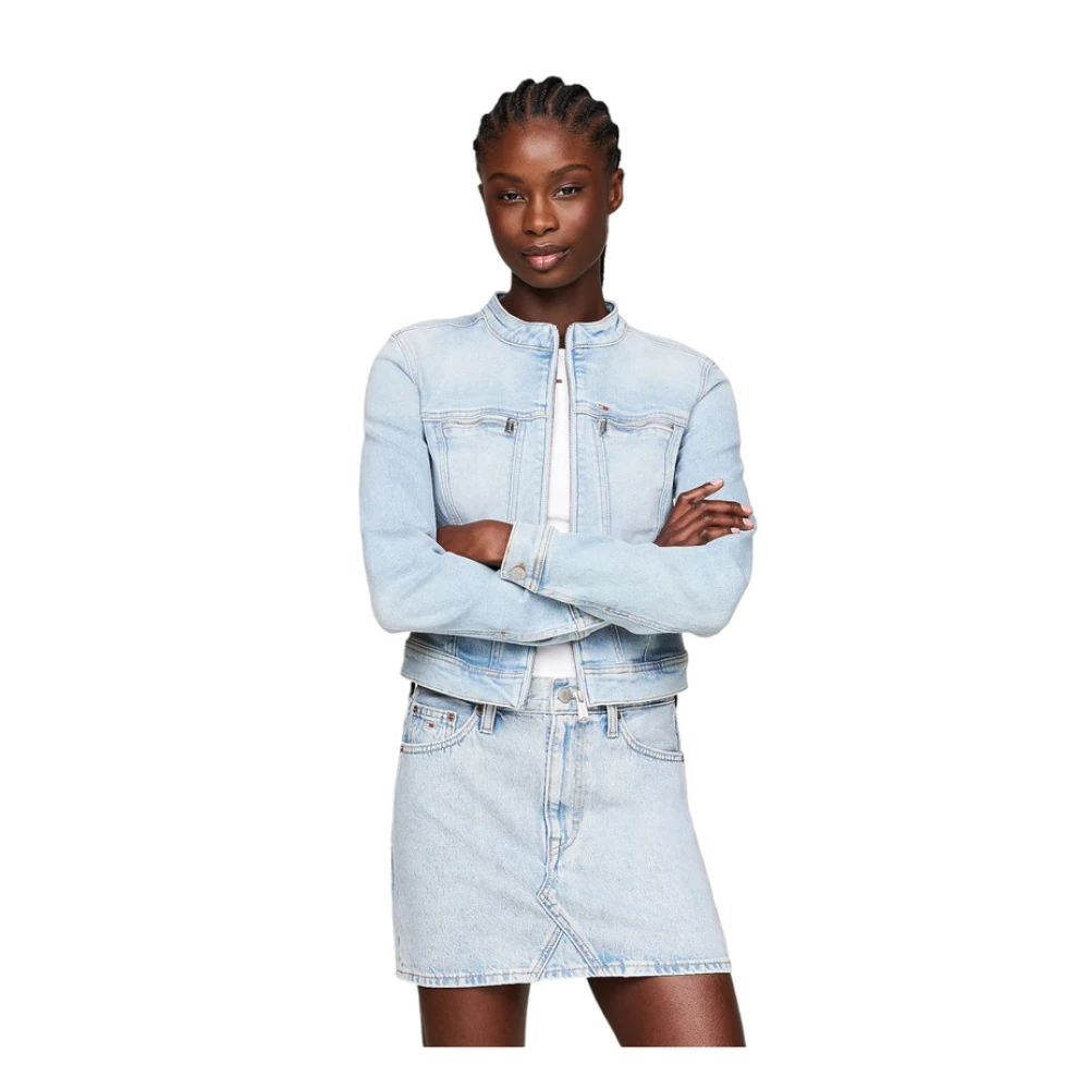 Tommy Jeans Denim Jack Blue Dames