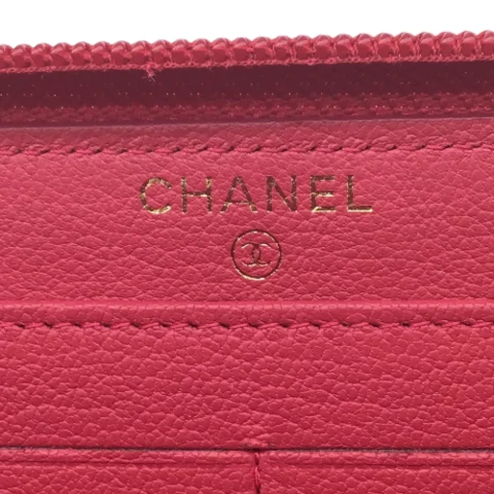 Chanel Vintage Pre-owned Leather wallets Pink Dames