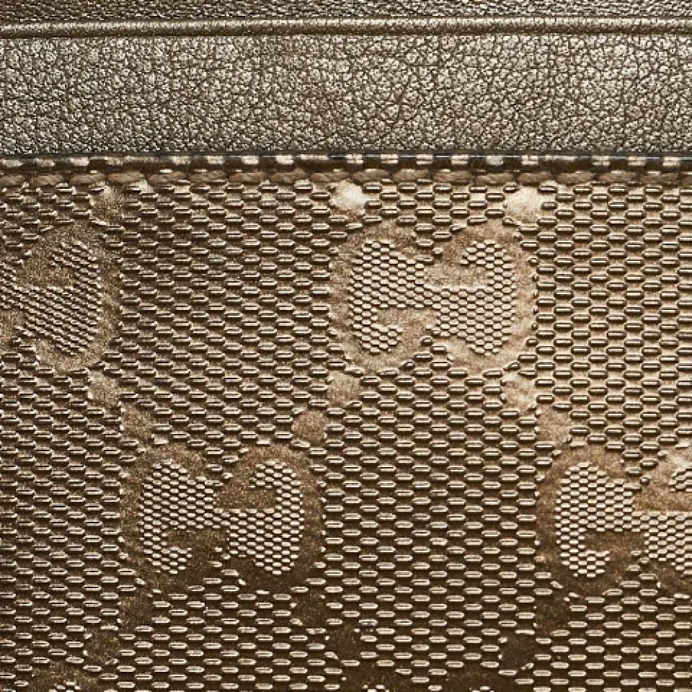Gucci Vintage Pre-owned Coated canvas wallets Gray Dames