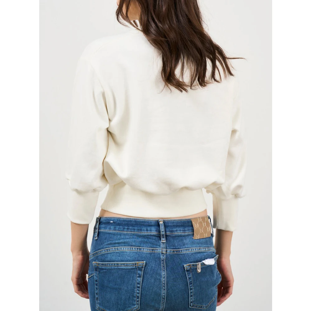 Gaëlle Paris Beige Casual Sweatshirt met Logo Beige Dames