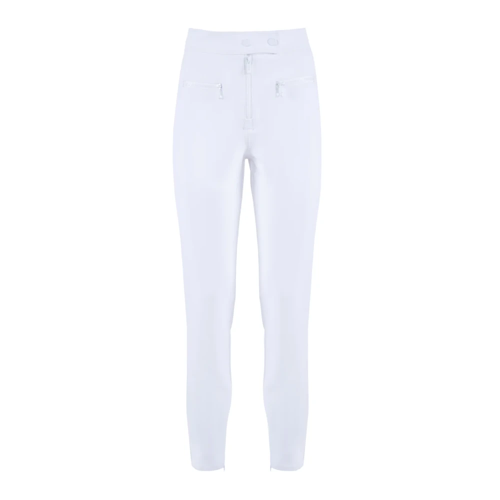 Nenette Women's White Slim-Fit Trousers - Slim-Fit Trousers - S - Trousers