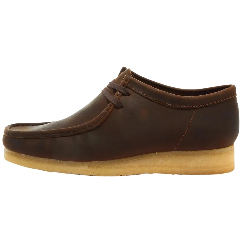 Clarks Men's Brown Laced Shoes,, Wallabee Lace-Up Boots Size 8
