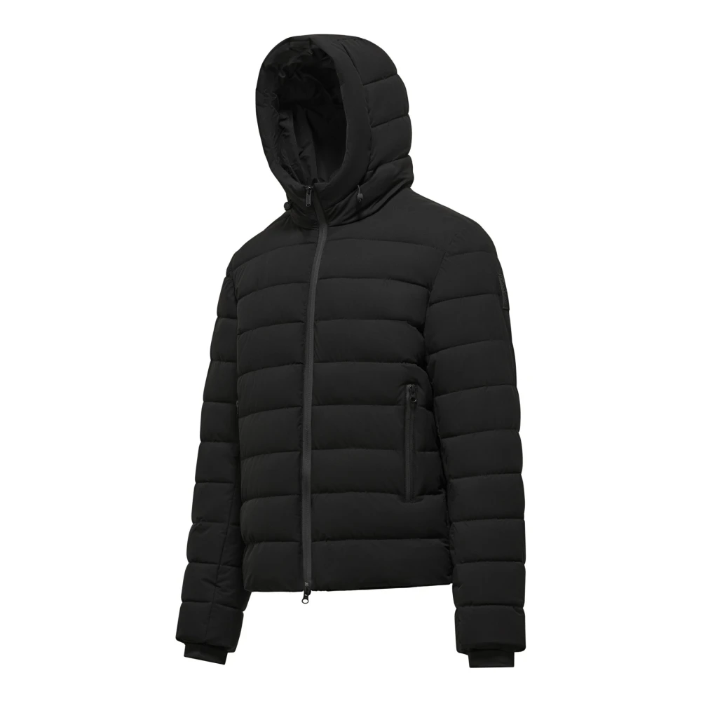 BomBoogie Stretch Donsjas met Capuchon Black Heren