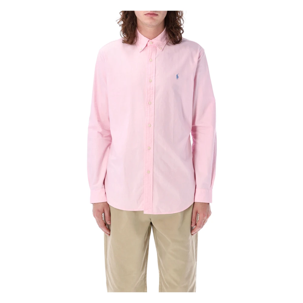 Ralph Lauren Caramel Pink Oxford Skjorta Pink, Herr