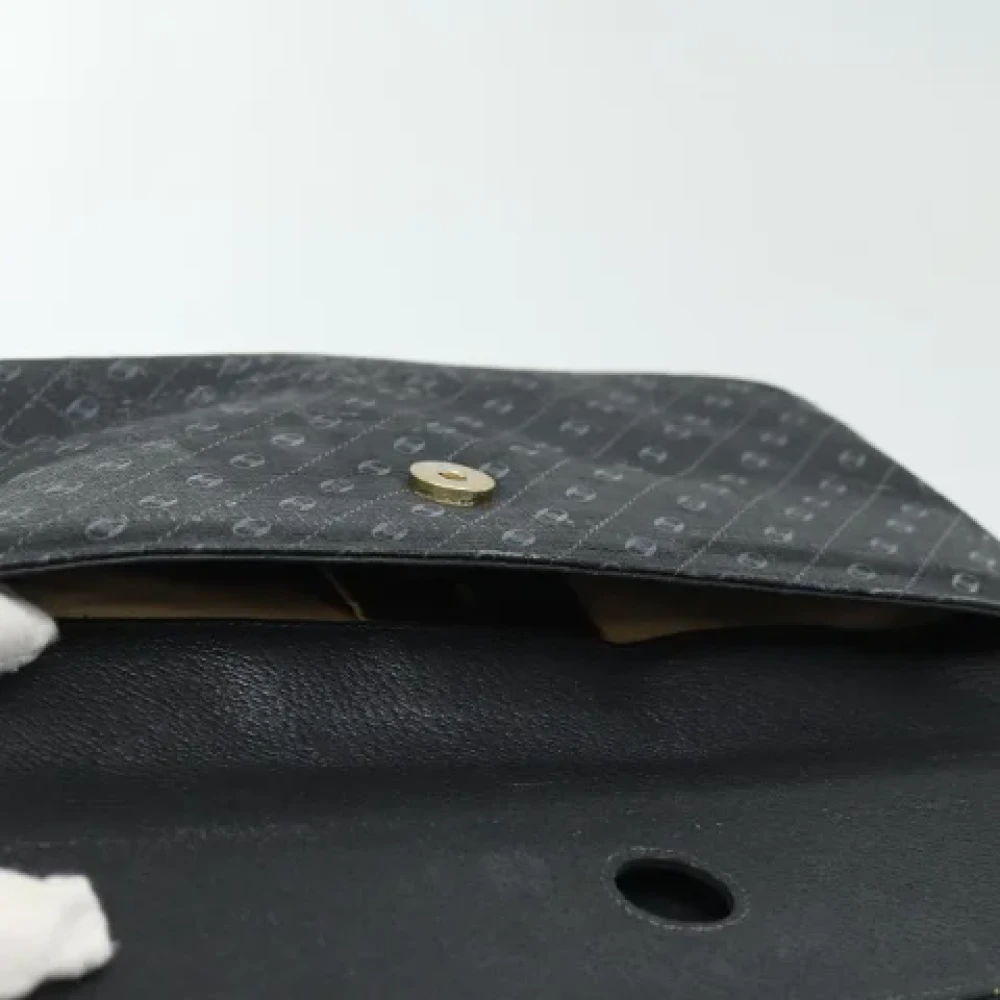 Gucci Vintage Pre-owned Leather clutches Black Dames