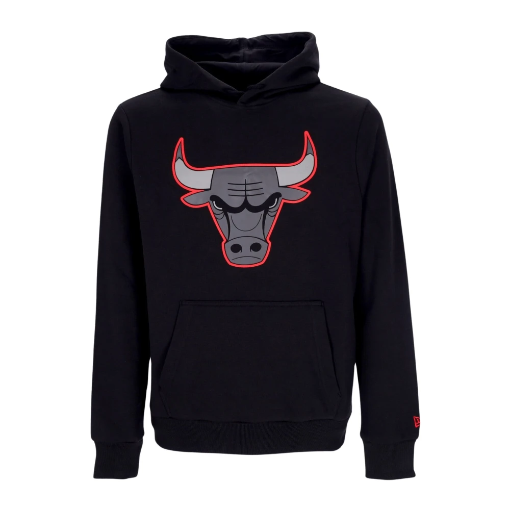 Chicago Bulls Logo Hettegenser Svart/Rød