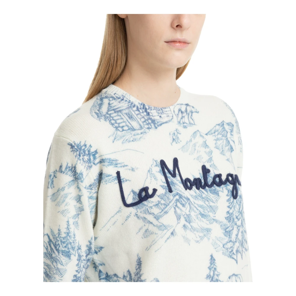 MC2 Saint Barth Abstract Multicolor Logo Geborduurde Sweater Multicolor Dames