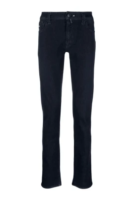 Blå Straight Stretch Jeans