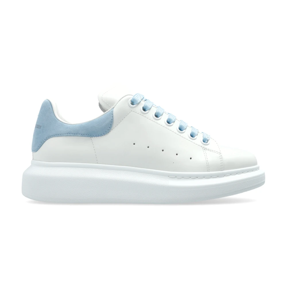 Alexander Mcqueen Women's White Sneakers, 5 1/2 Uk, Sports Shoes With Logo