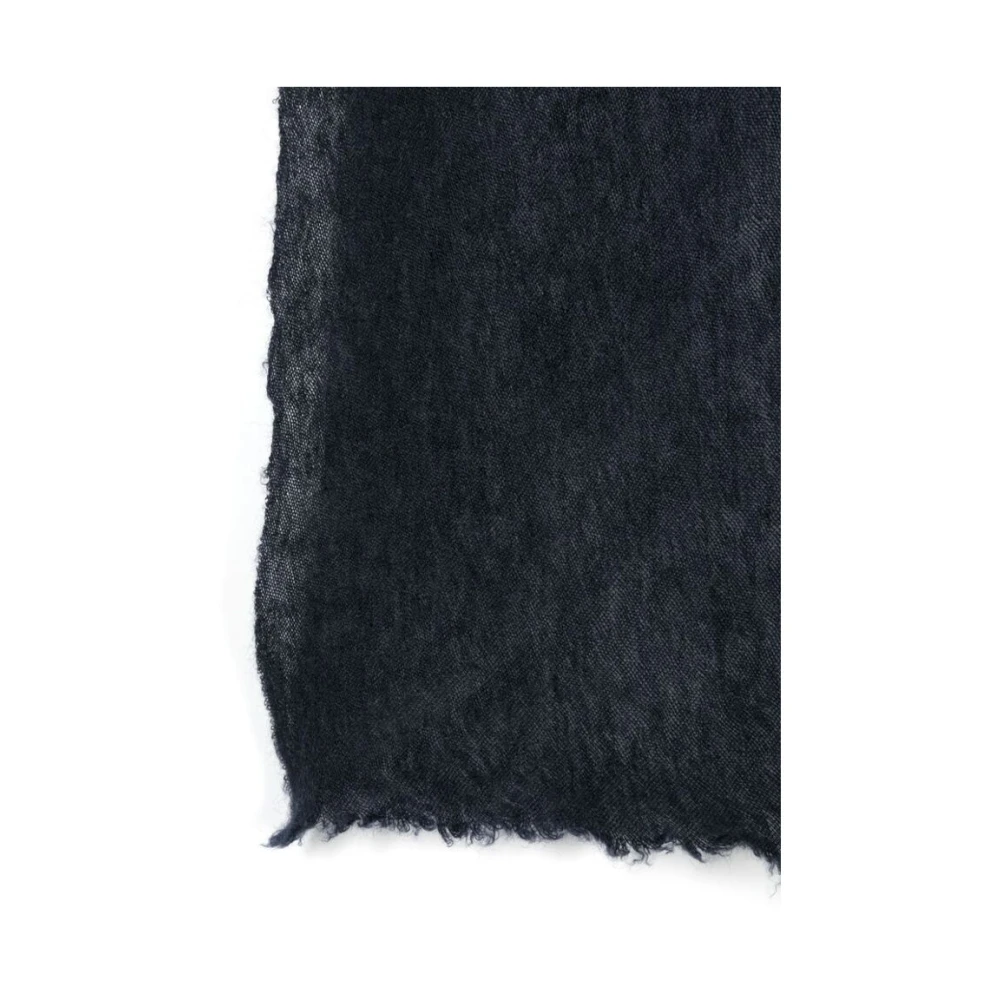 Fedeli Navy Blue Cashmere Wraparound Scarf Blue Heren