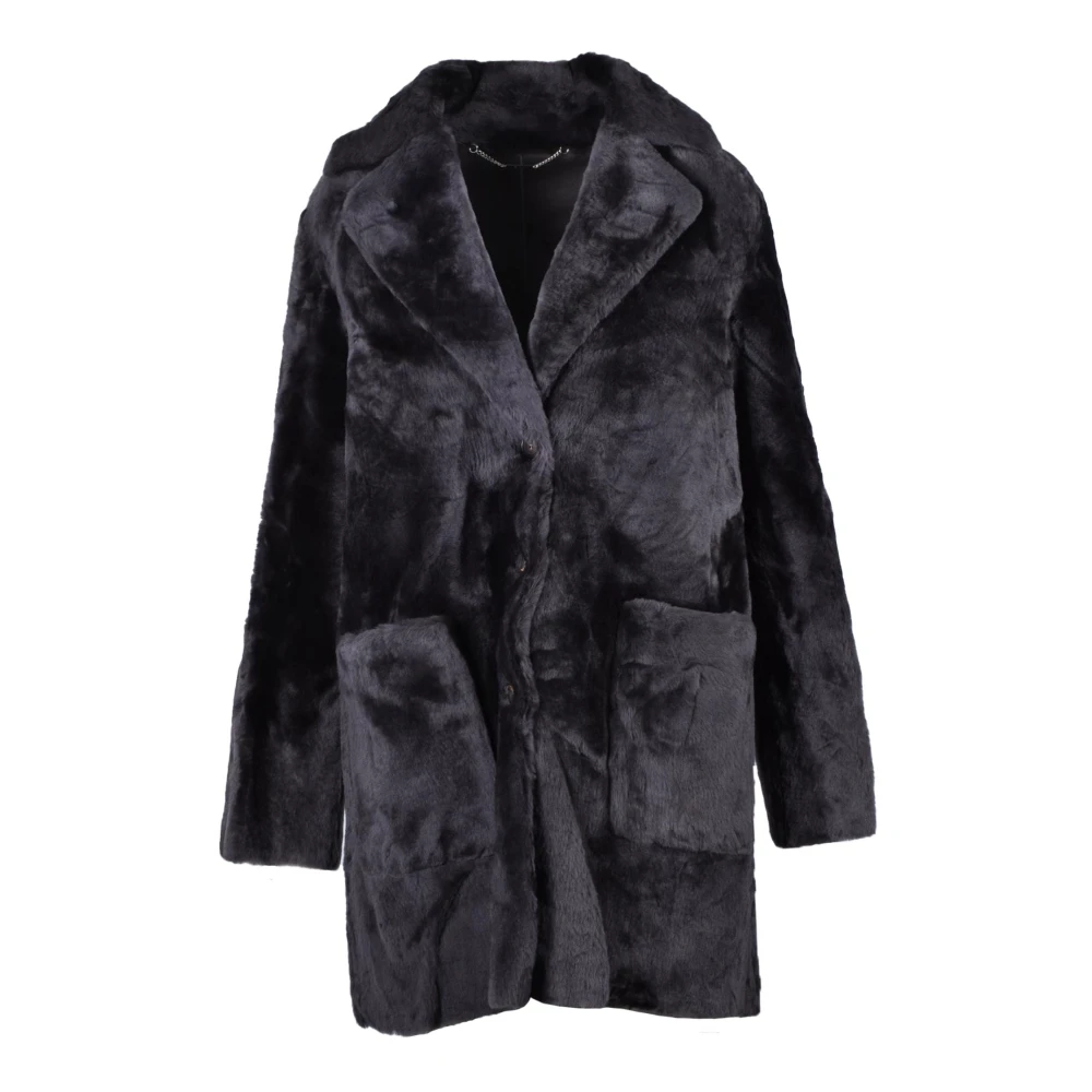 Kiton Bontjas 100% Leer Brown Dames