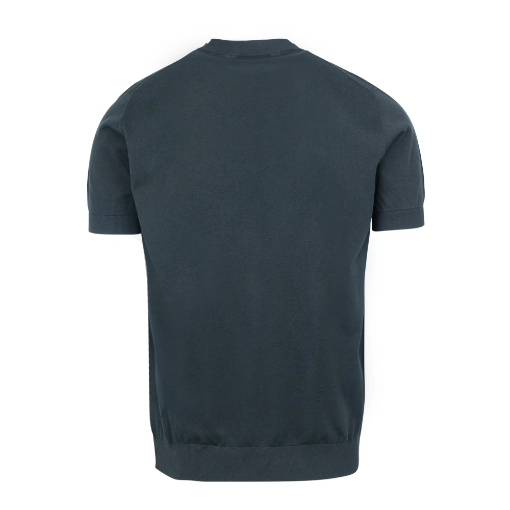 Paolo Pecora Zwarte Katoenen T-shirt Regular Fit Black Heren