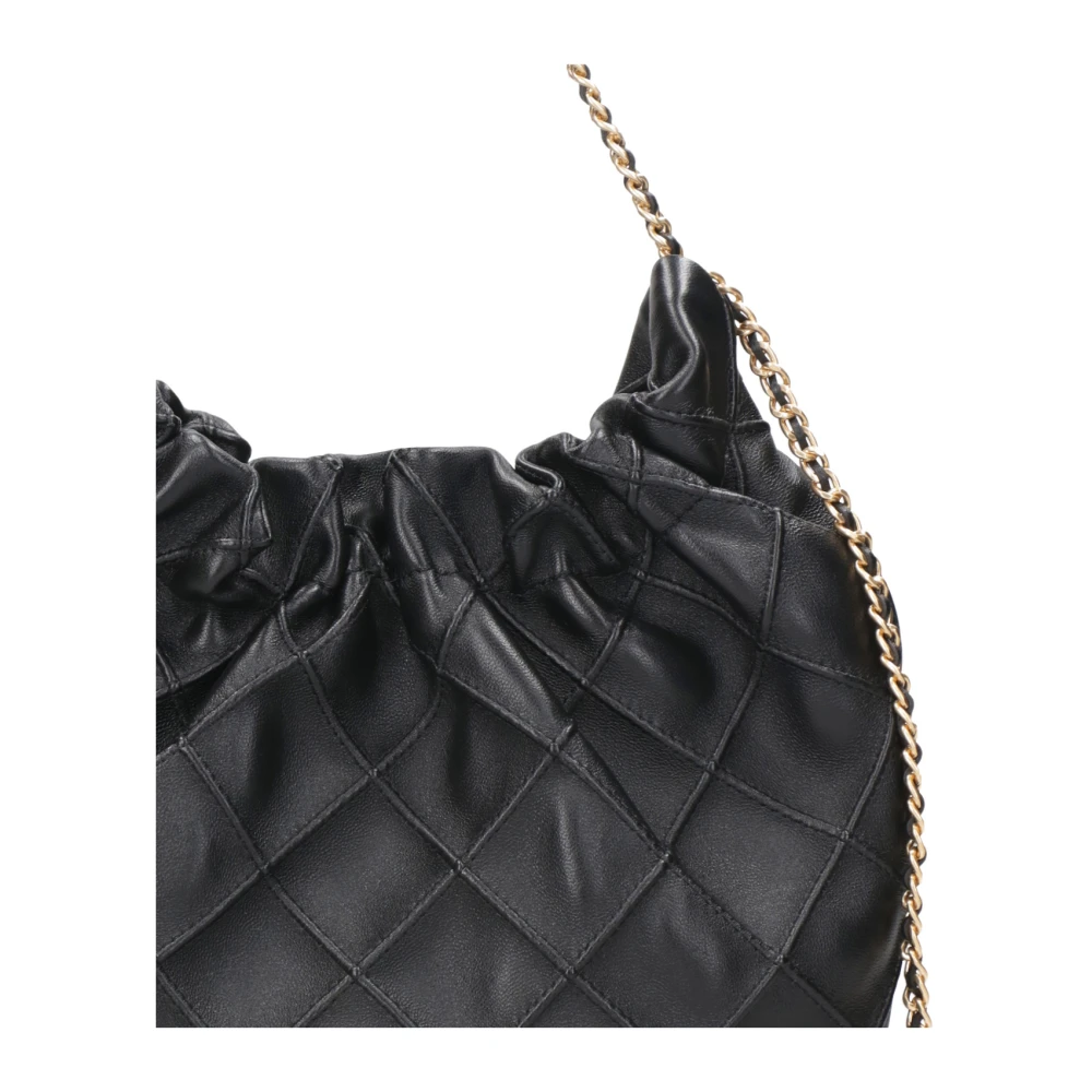 TORY BURCH Zwarte Nappa Gewatteerde Schoudertas Black Dames