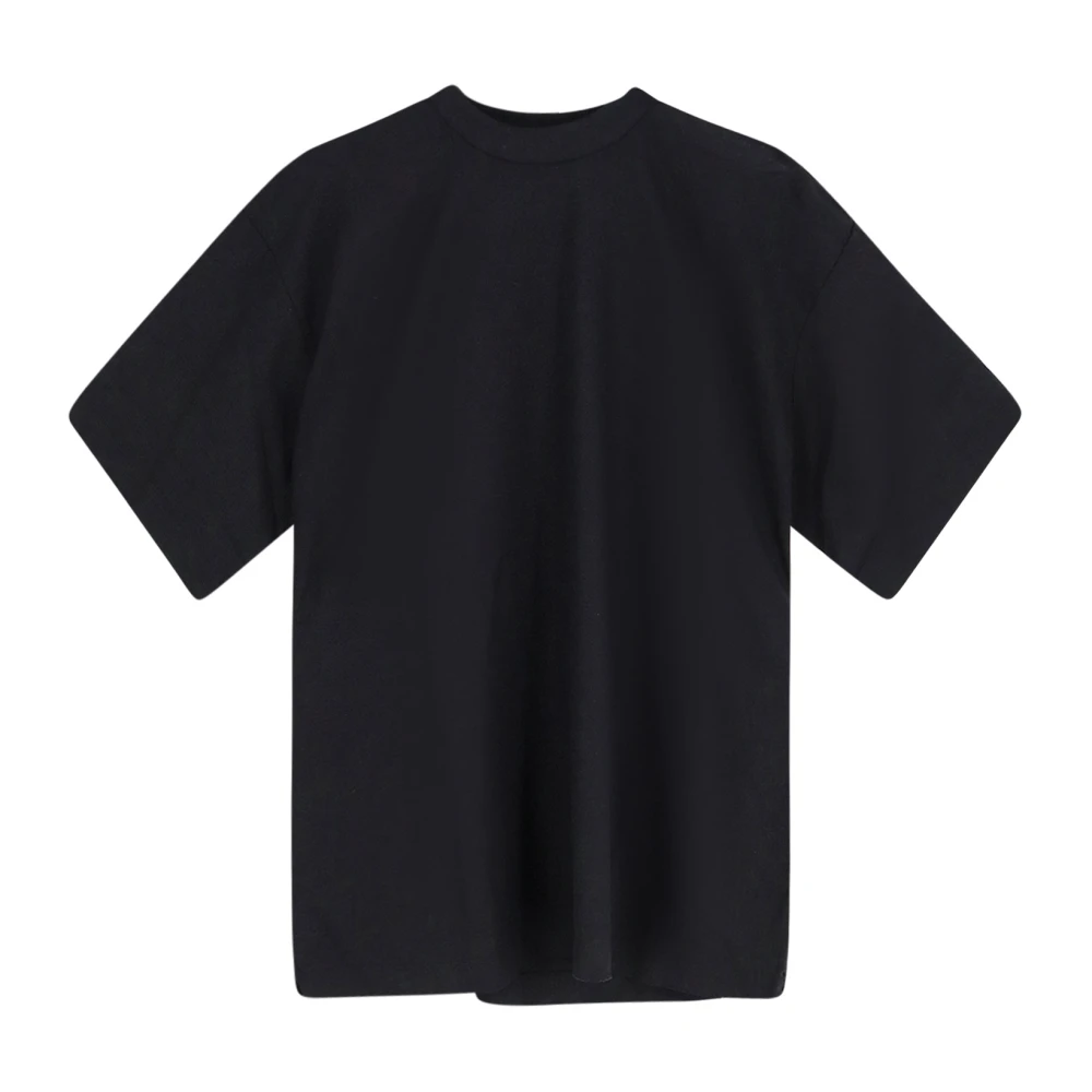 Hevo Mannelijk Zwart Tops Heren, L, Linnen, Ripalta T-Shirt