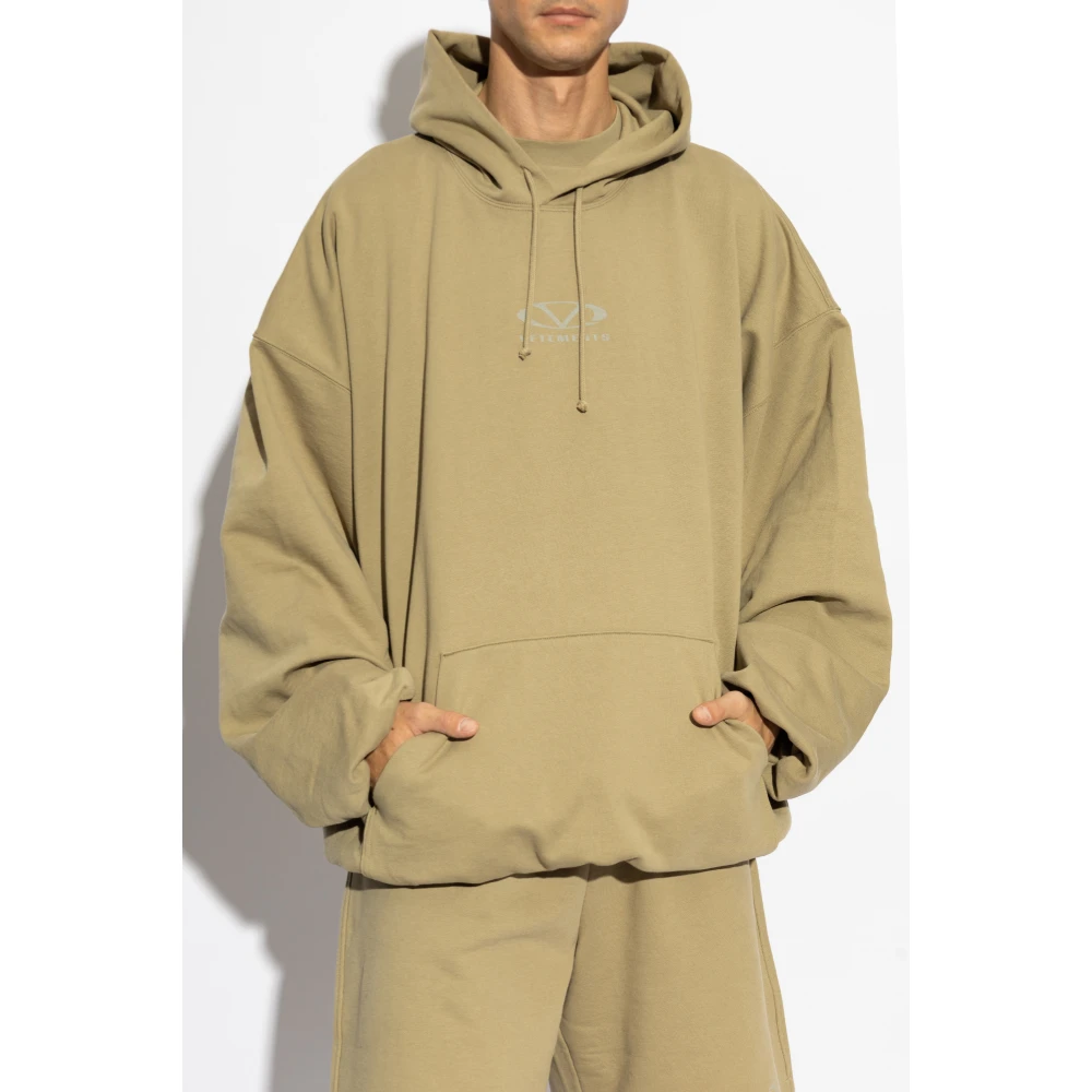 Vetements Logo hoodie Green Heren