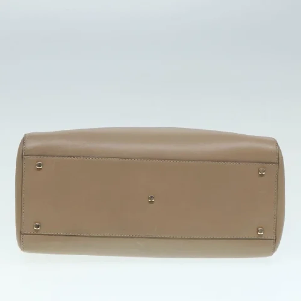 Salvatore Ferragamo Pre-owned Leather totes Beige Dames