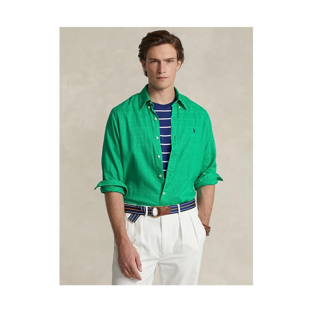 Ralph Lauren Klassieke Overhemd Green Heren