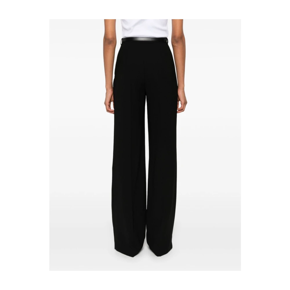 Elisabetta Franchi Wijde Broek met Riem Black Dames