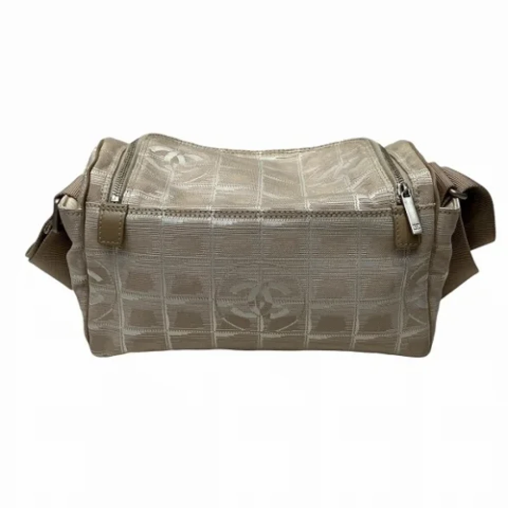 Chanel Vintage Pre-owned Canvas chanel-bags Beige Dames
