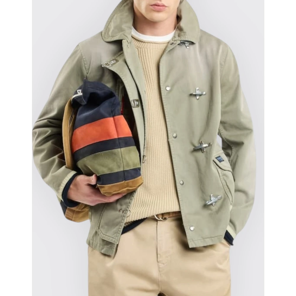 Fay Archief Caban Jas met 4 Haken Green Heren