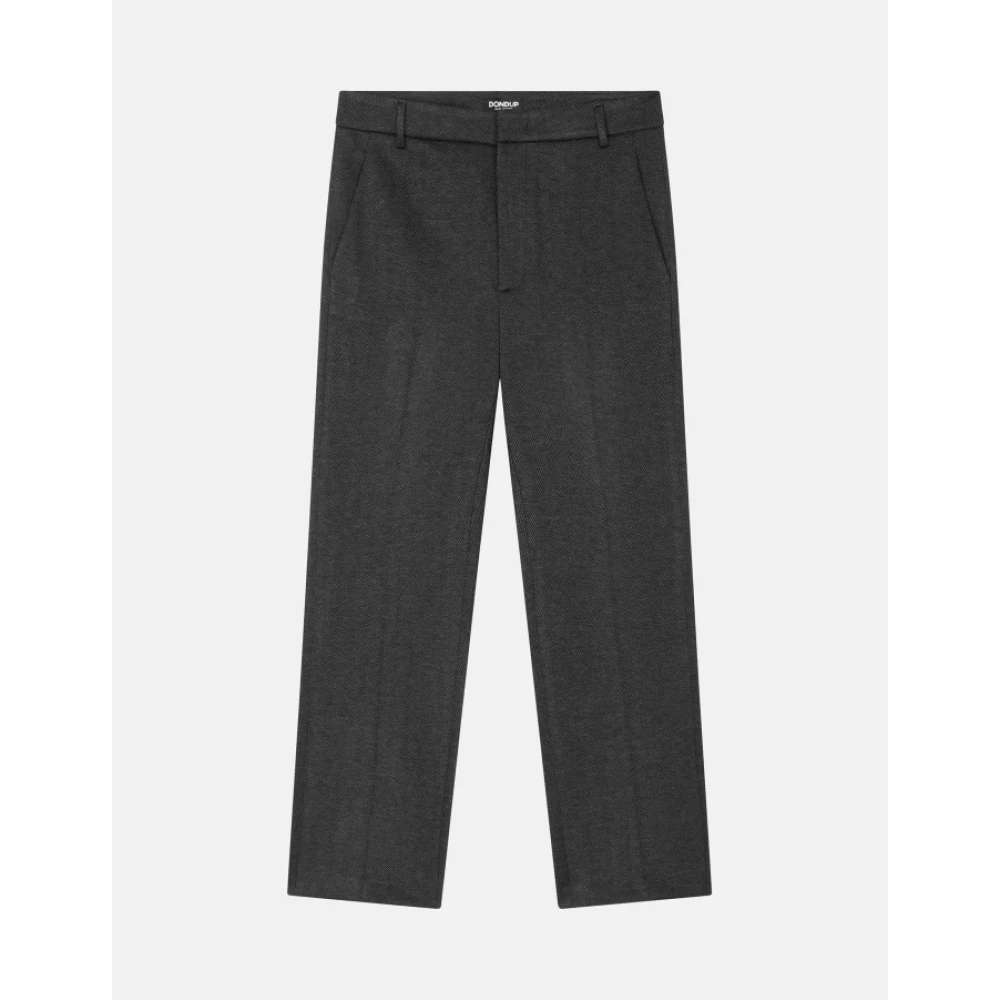 Dondup Losse Jersey Ritsbroek Black Dames