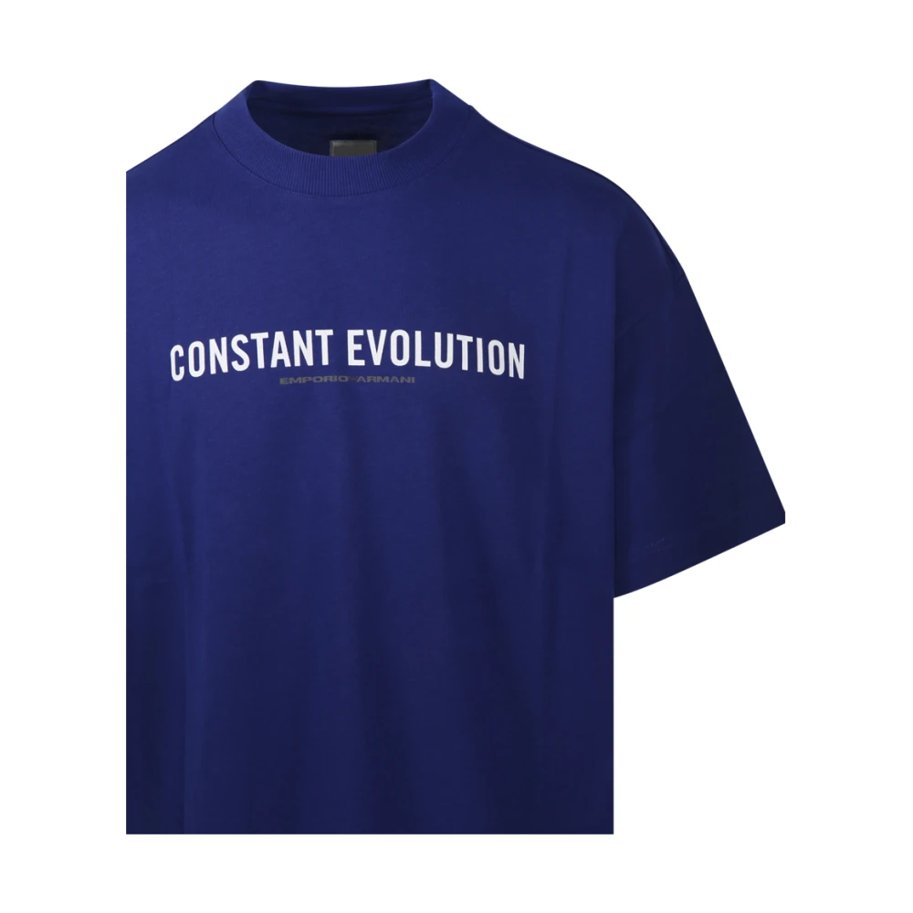 Emporio Armani Blauwe Nacht T-Shirt Blue Heren