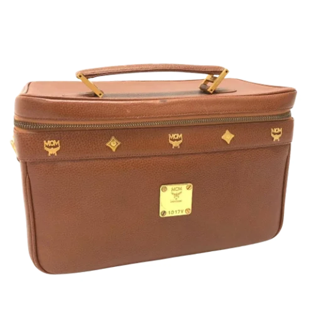 MCM Pre-owned Leather handbags Brown Dames