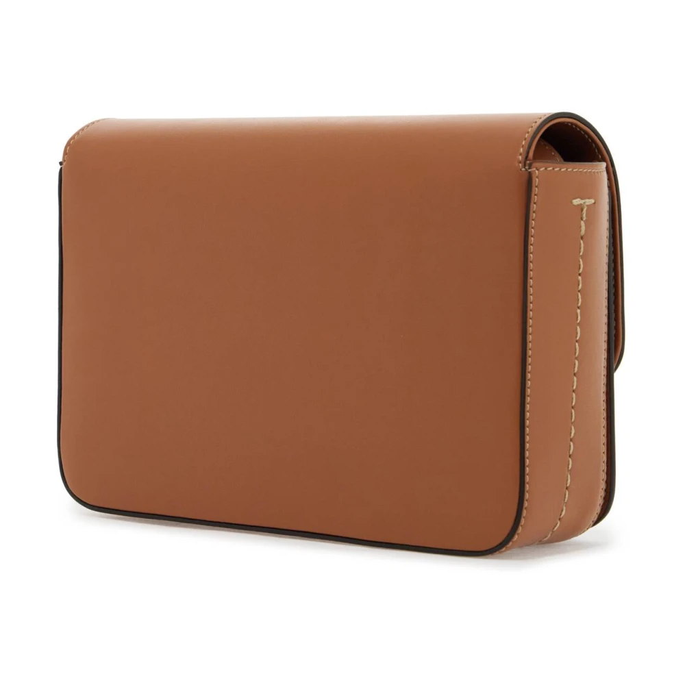 TOD'S Tijdloze T Schoudertas met Riem Brown Dames