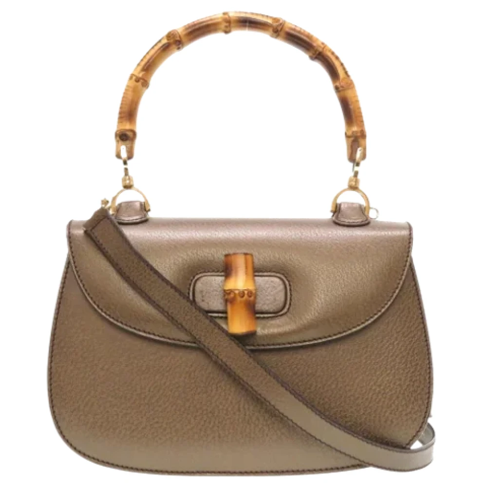 Gucci Vintage Pre-owned Canvas gucci-bags Brown Dames