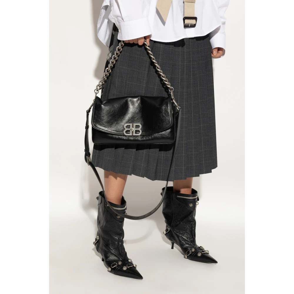 Balenciaga Schoudertas BB Soft Medium Black Dames