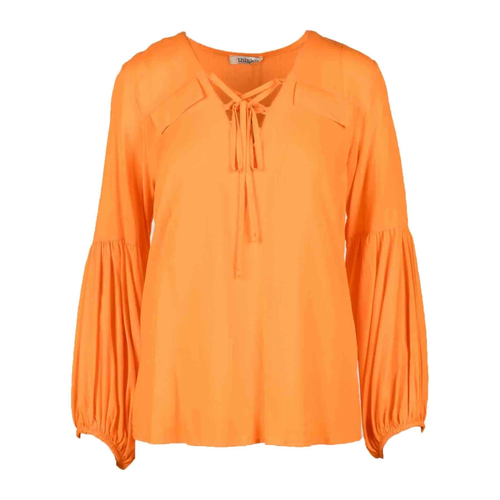 Think! Viscose Blouse Orange Dames