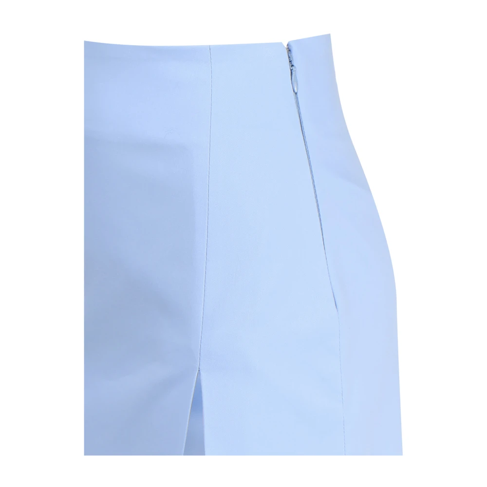 Andamane Blauwe Katoenen Rok met Hoge Taille Blue Dames