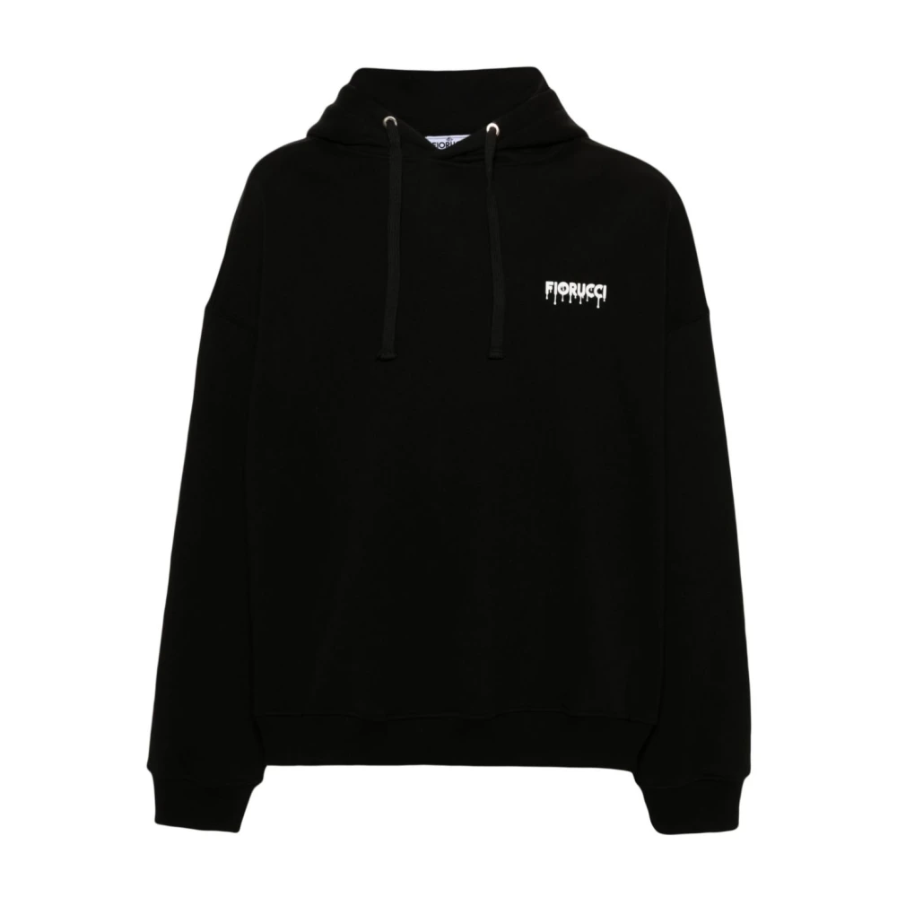 Fiorucci Zwarte Katoenen Hoodie Black Heren