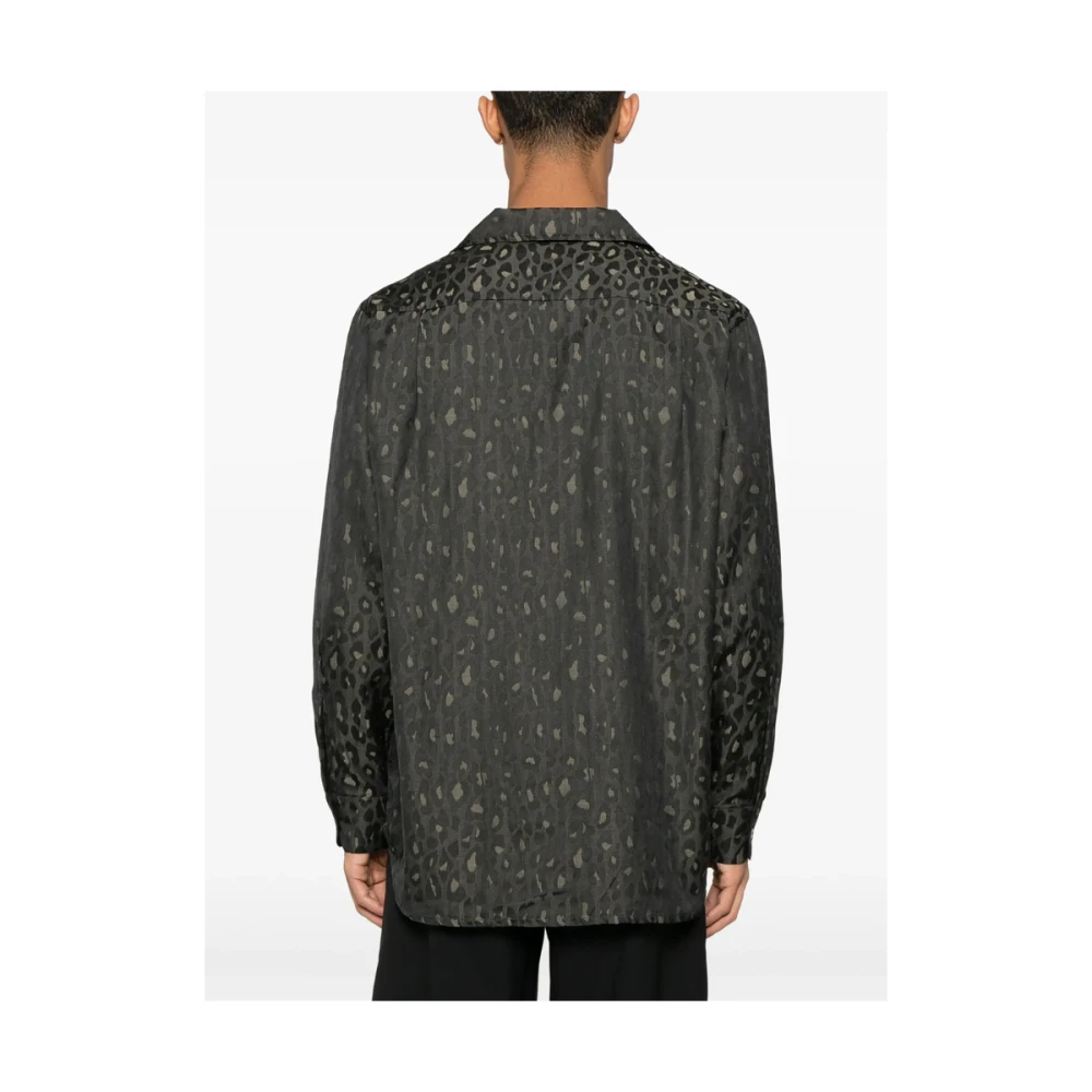 Needles Animalier Bruin Shirt Voorknoopsluiting Brown Heren