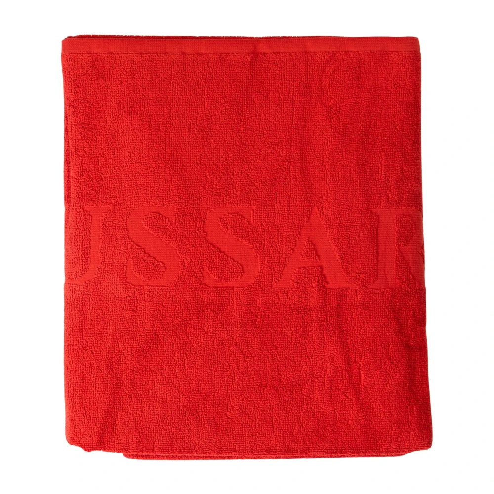 Trussardi Zomer Strandhanddoek Paars Unisex Red Unisex