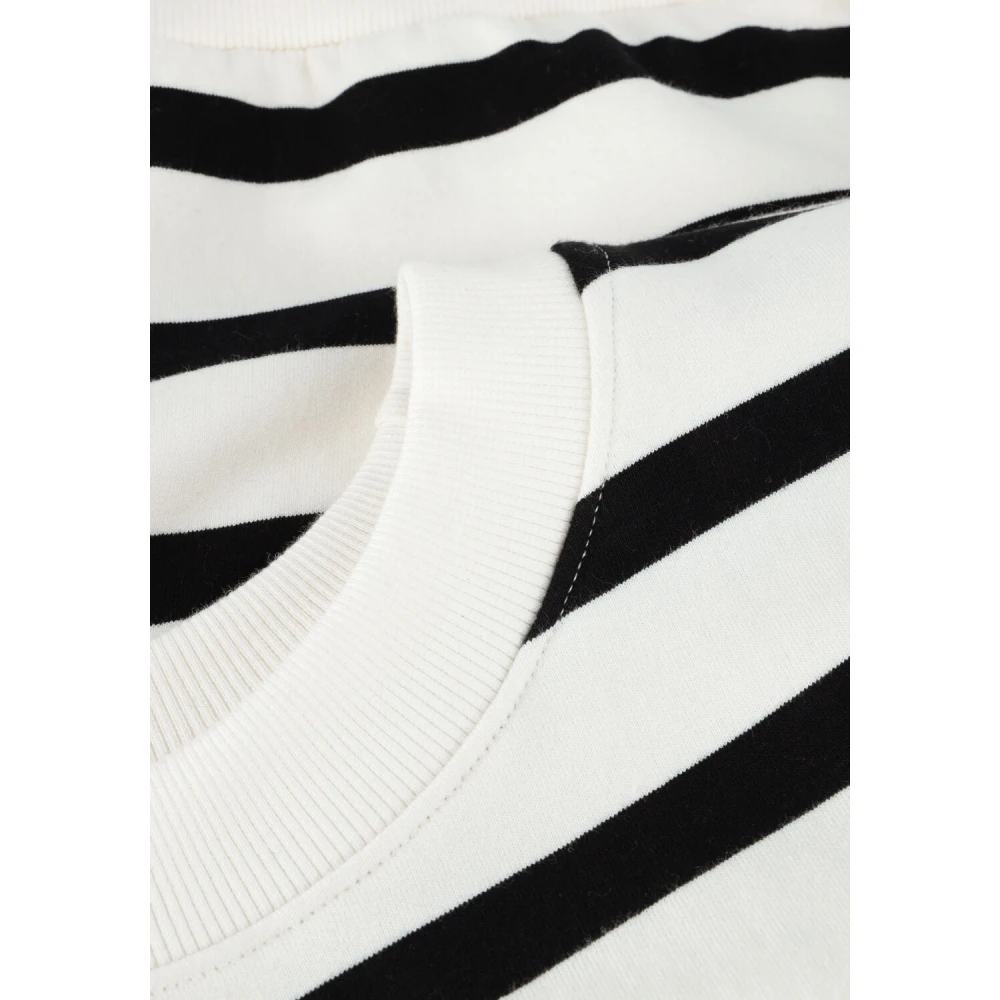 Minus Zwart Sweatshirt Estella Stijl White Dames