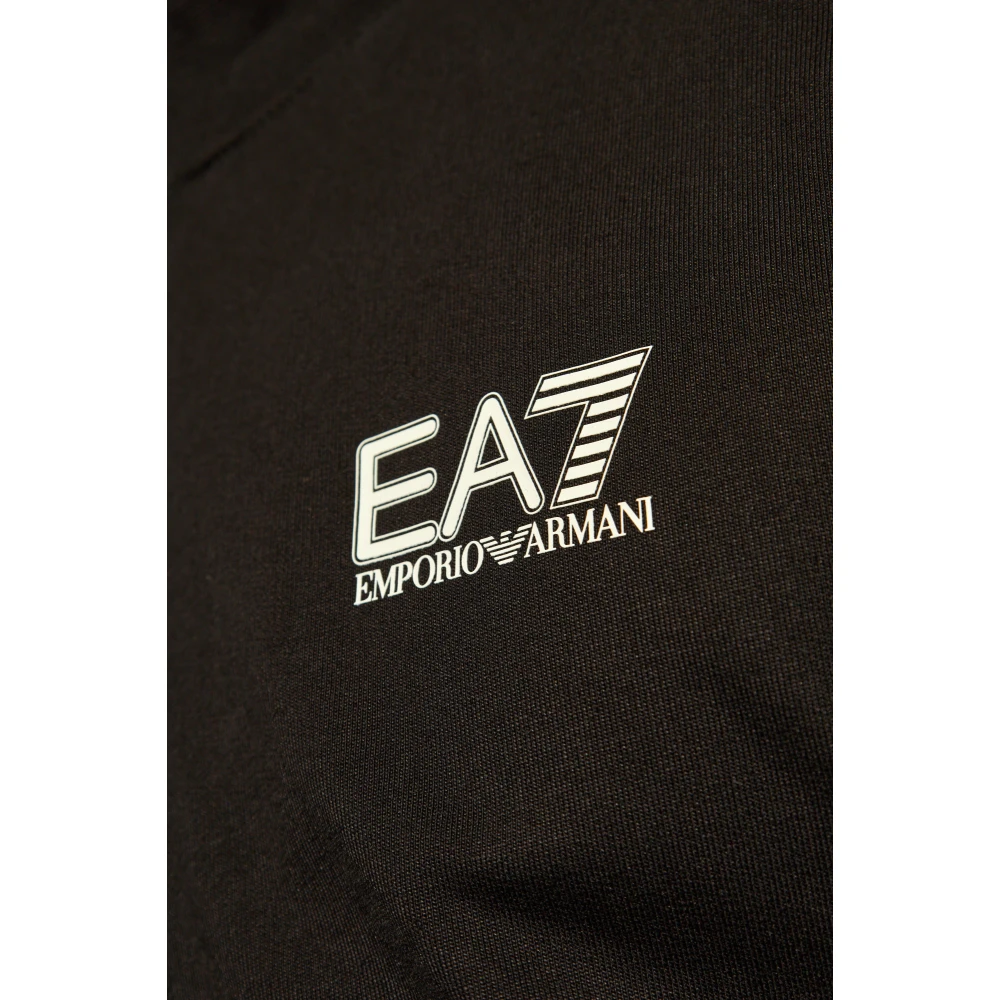 Emporio Armani EA7 Set: Hoodie en Broek Black Heren