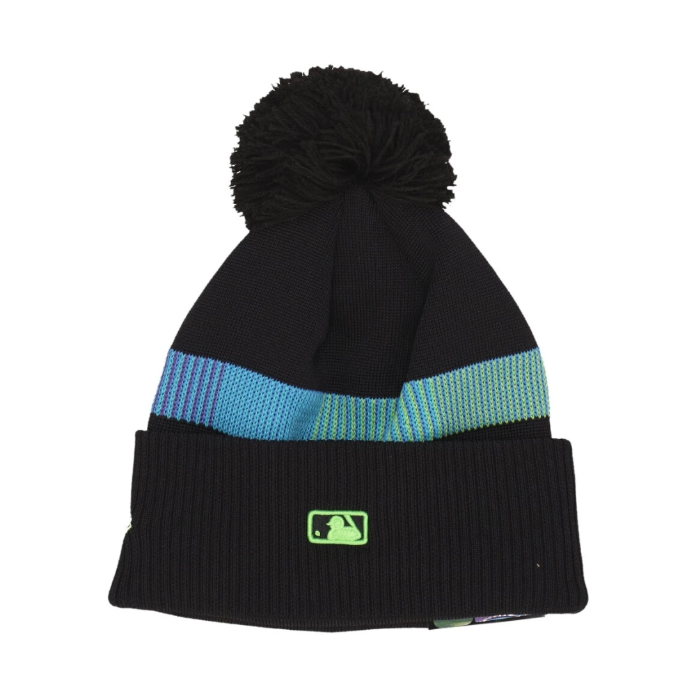 New era MLB City Connect Gebreide Pom Beanie Black Heren