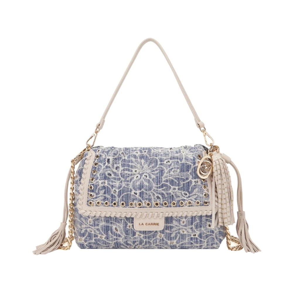 La Carrie Women's Multicolor Romantic Denim Shoulder Bag - Shoulder Bags - One Size - Bags