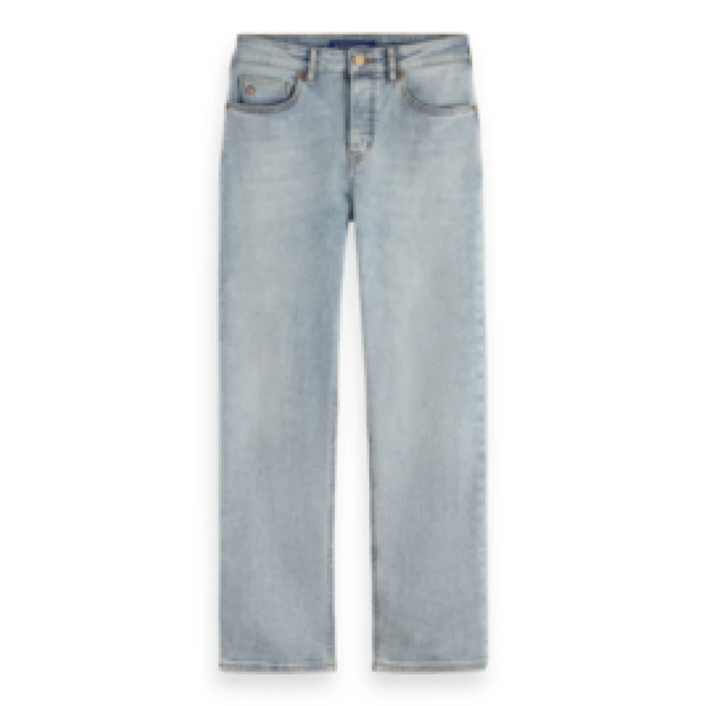 Scotch & Soda Sky Straight Jeans Mish Mash Blue Dames
