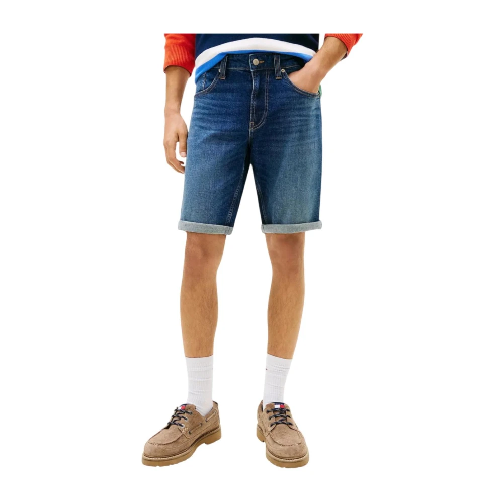 Tommy Hilfiger Men's Blue Denim Shorts, W30, Denim Shorts