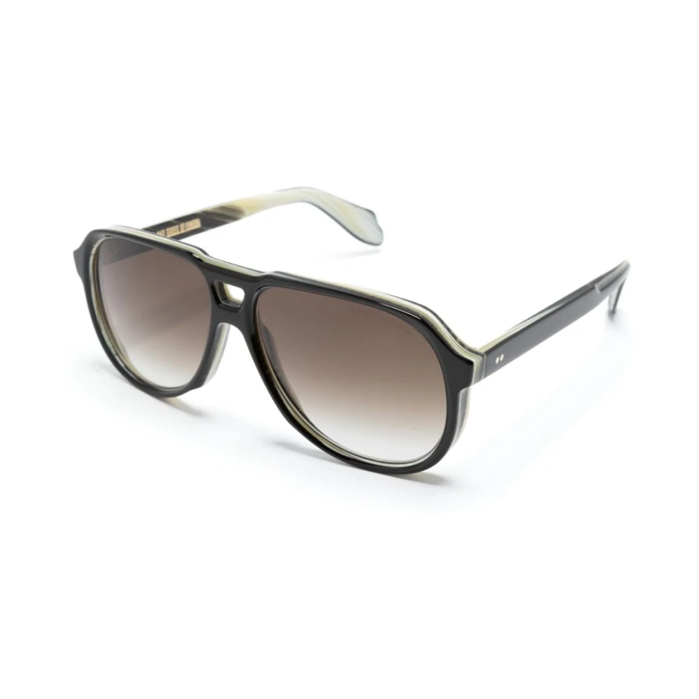Cutler And Gross Svarta solglasögon med originaltillbehör Black, Unisex
