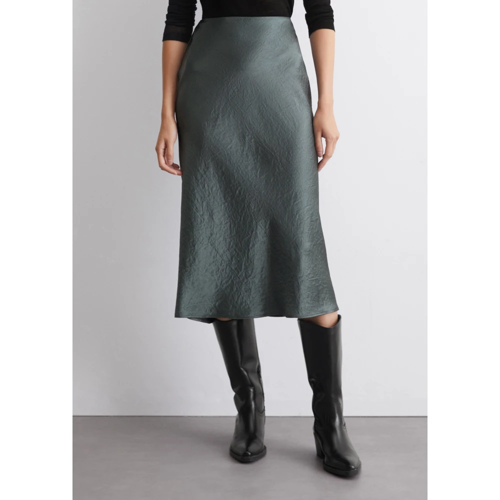 Marc O'Polo Midi rok uitlopend Green Dames