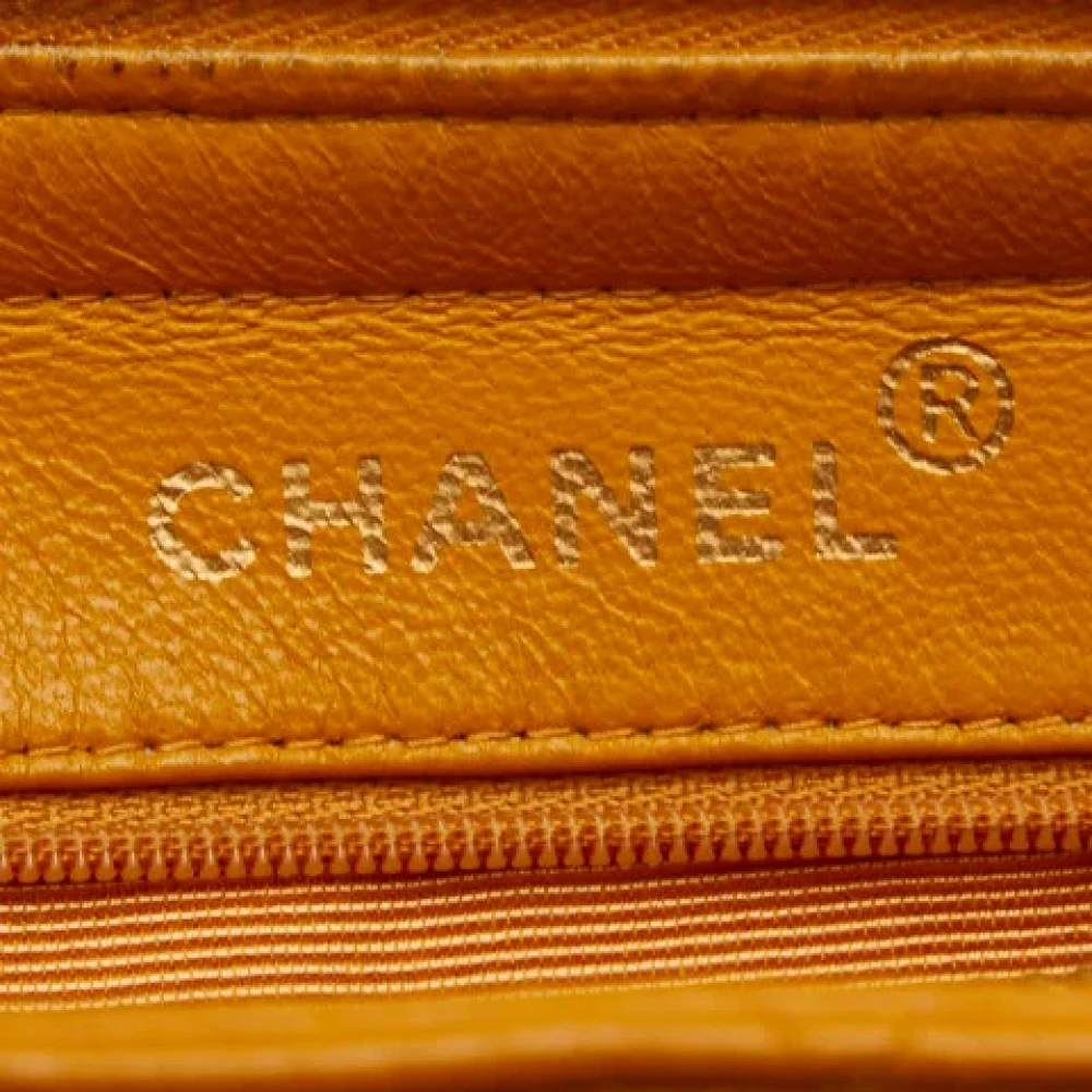 Chanel Vintage Pre-owned Leather chanel-bags Orange Dames