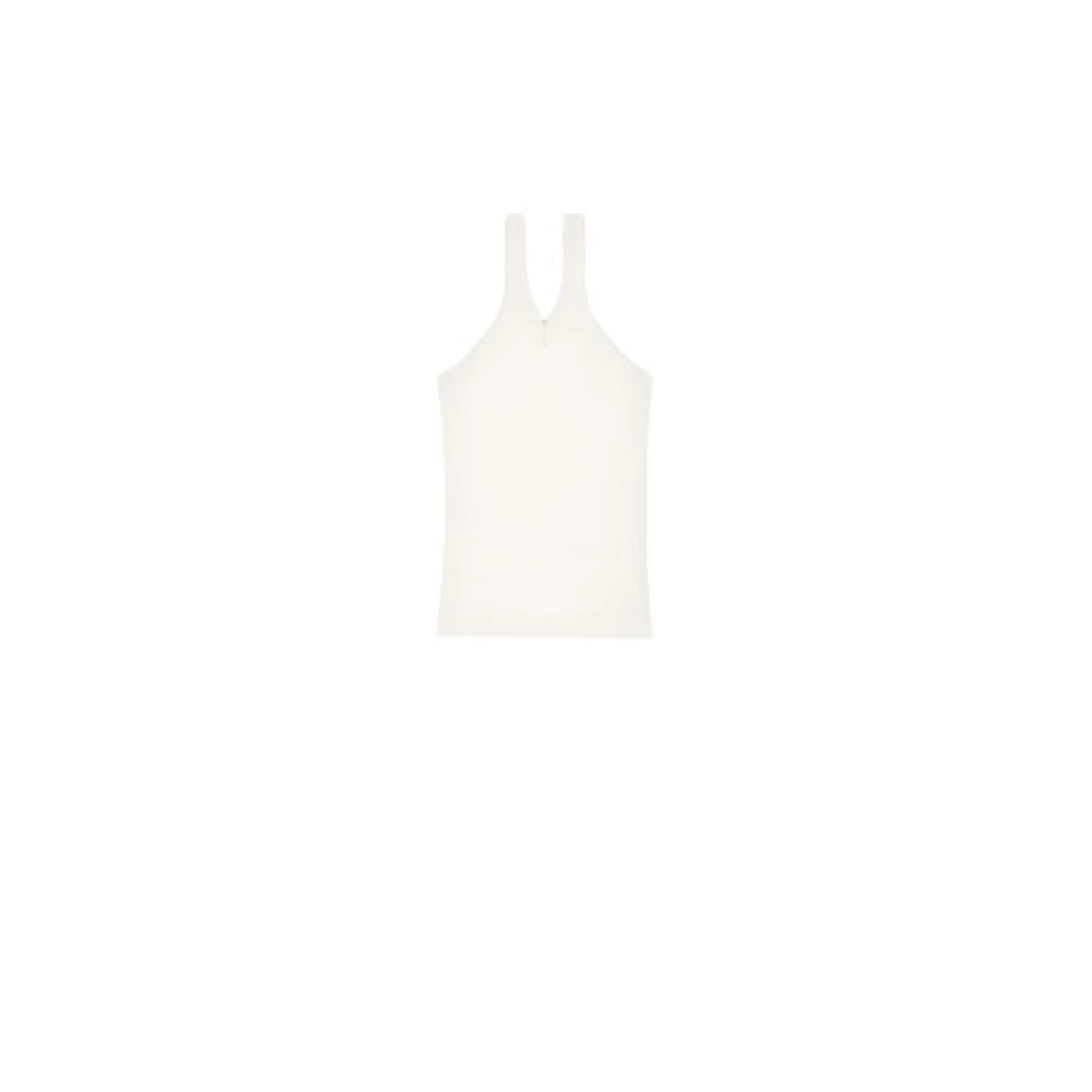 Courrèges Witte Luxe Tanktop Montpellier Coqueline White Dames