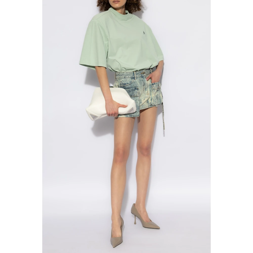 The Attico Top met pads Green Dames