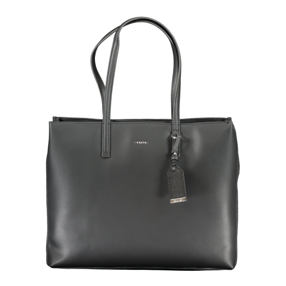 Calvin Klein Stijlvolle Tote Bag met Magneetsluiting Black Dames