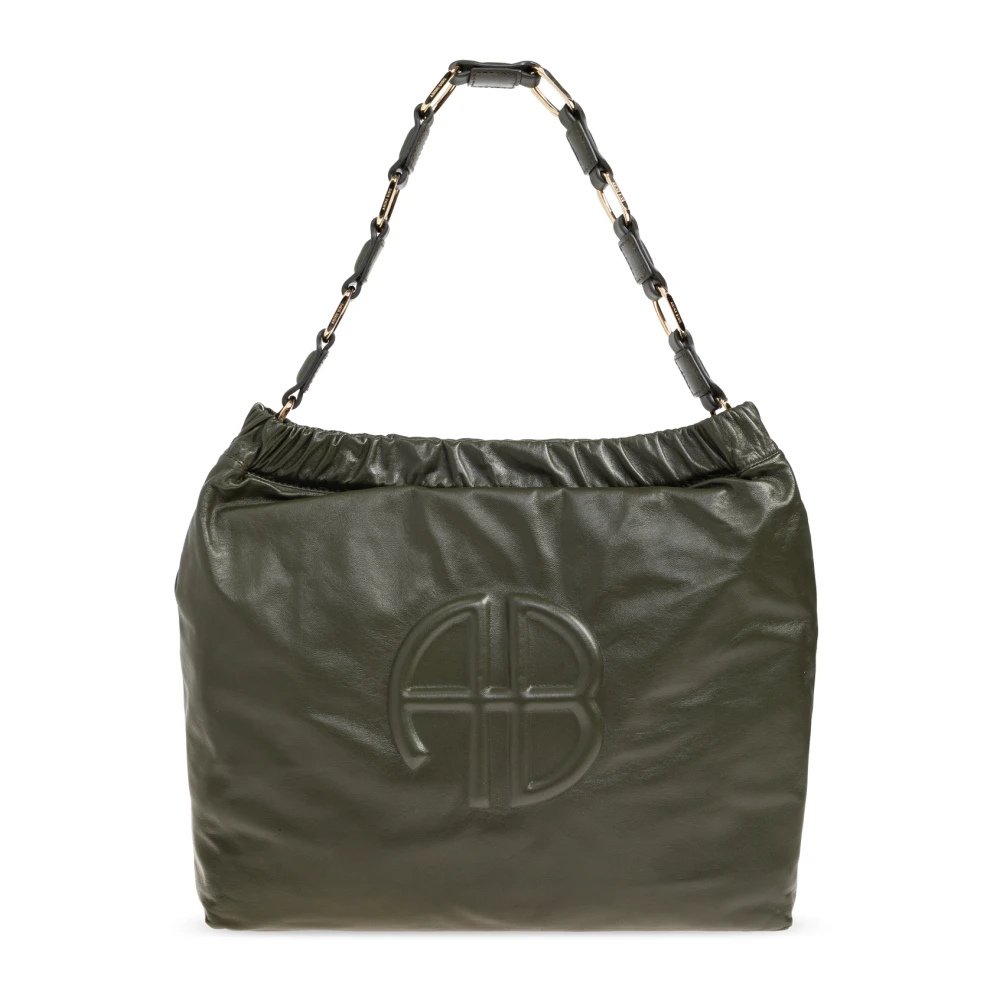 Anine Bing Women's Green Shopping Bags, One Size, Kate Shoulder Bag